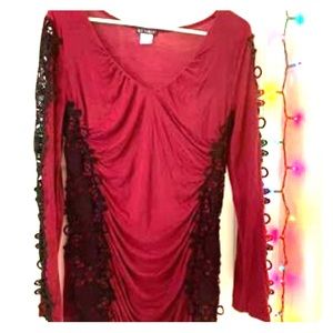 Venus lace and cotton shirt